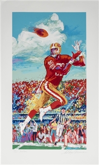 Jerry Rice Autographed Limited Edition 244/250 Serigraph by LeRoy Neiman (PSA/DNA)